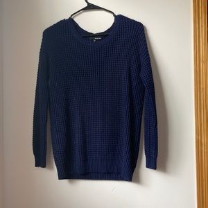 blue knit sweater size xxs